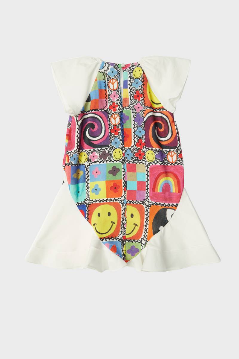 DSB0264_COTTON_EMOJI_PATTERNED_HALF_SLEEVE_FRILLED_SKIRT_BABY_GIRL_DRESS_2-min