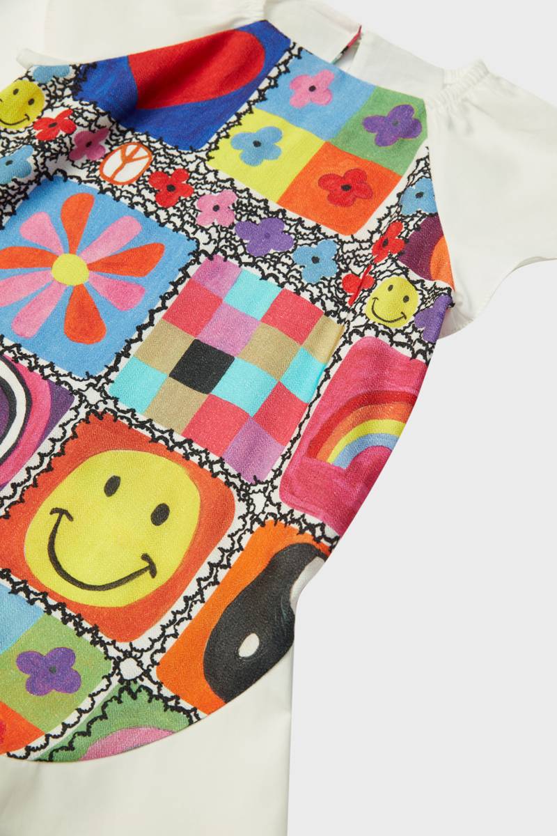 DSB0264_COTTON_EMOJI_PATTERNED_HALF_SLEEVE_FRILLED_SKIRT_BABY_GIRL_DRESS_3-min