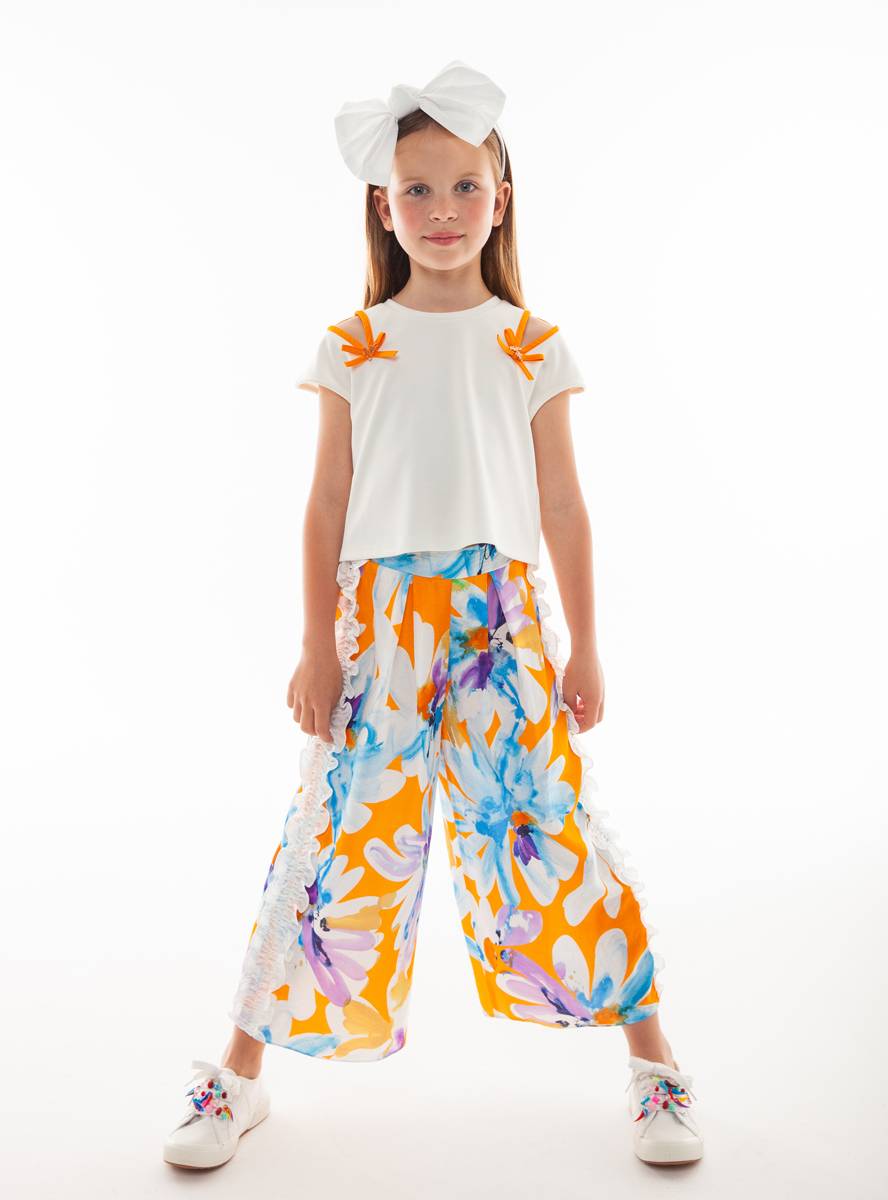 PT08210_BLUE_AND_ORANGE_FLORAL_PATTERNED_WHITE_FRILL_DETAILS_ON_THE_SIDES_WIDE_LEG_-GIRLS_TROUSERS-min