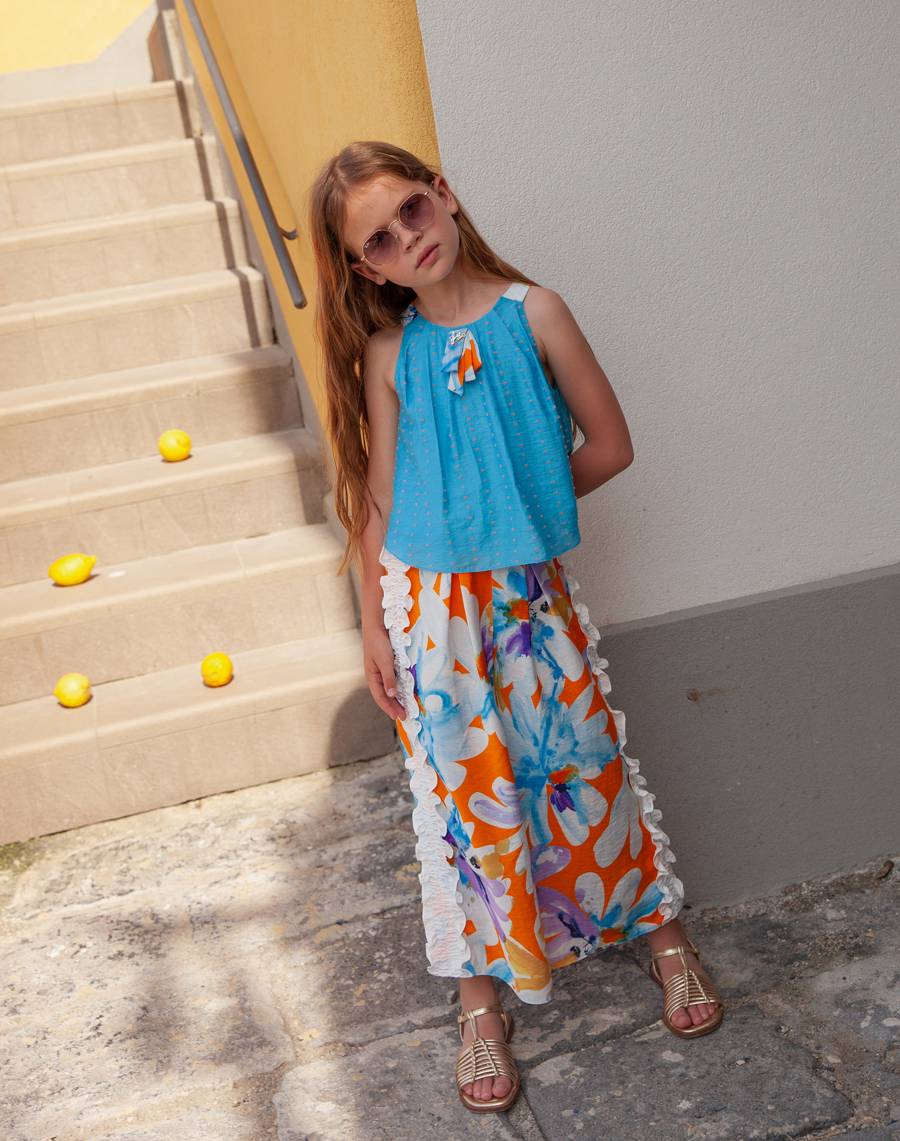 PT08210_BLUE_AND_ORANGE_FLORAL_PATTERNED_WHITE_FRILL_DETAILS_ON_THE_SIDES_WIDE_LEG_-GIRLS_TROUSERS_3-min