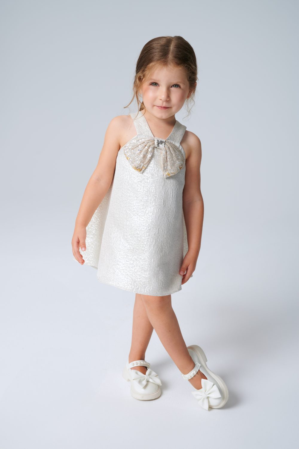 FİYONK DETAYLI BEBEK ELBİSESİ